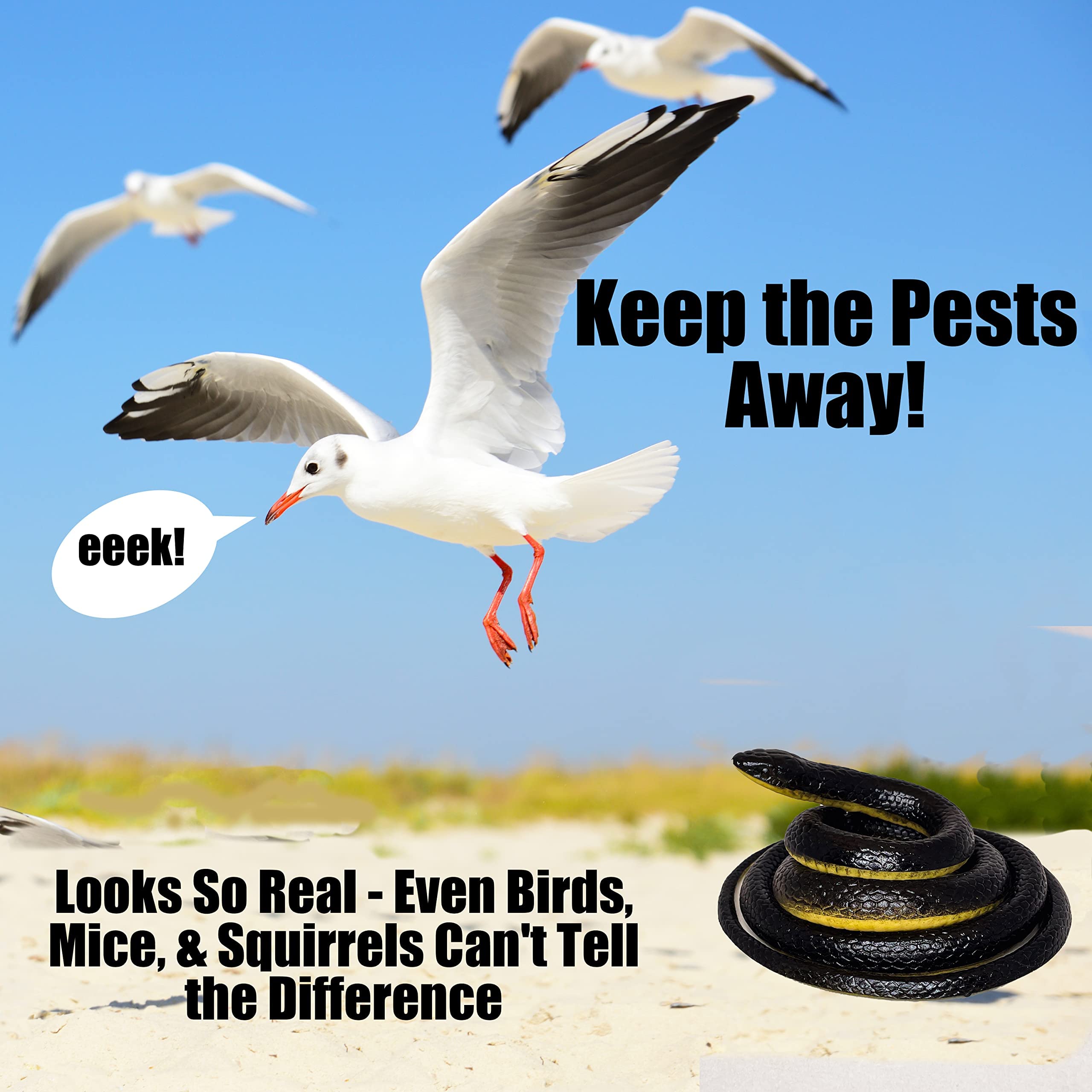 FunFamz rubber snake toy, ideal April Fools and gag gifts.