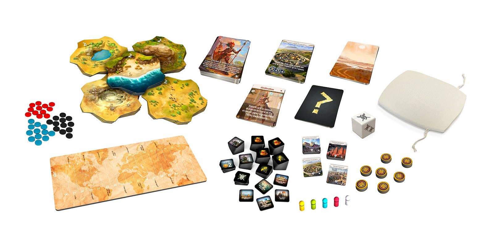 Funforge Monumental African Empires Expansion introduces Malians, Zulu, and Aksumites for expanded play.