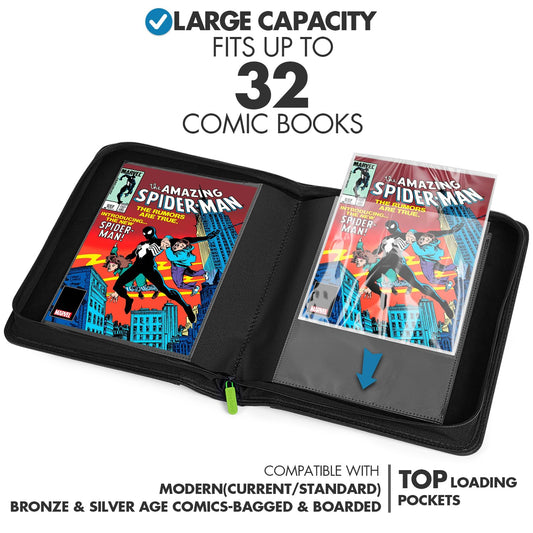 FunGuys binder back view highlights sturdy exterior for durable display.