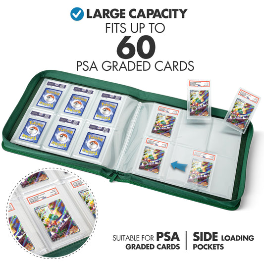 FunGuys binder shows six-pocket pages for organizing up to 60 cards.
