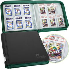 FunGuys graded card binder with zipper closure protecting PSA/CGC cards during transport.
