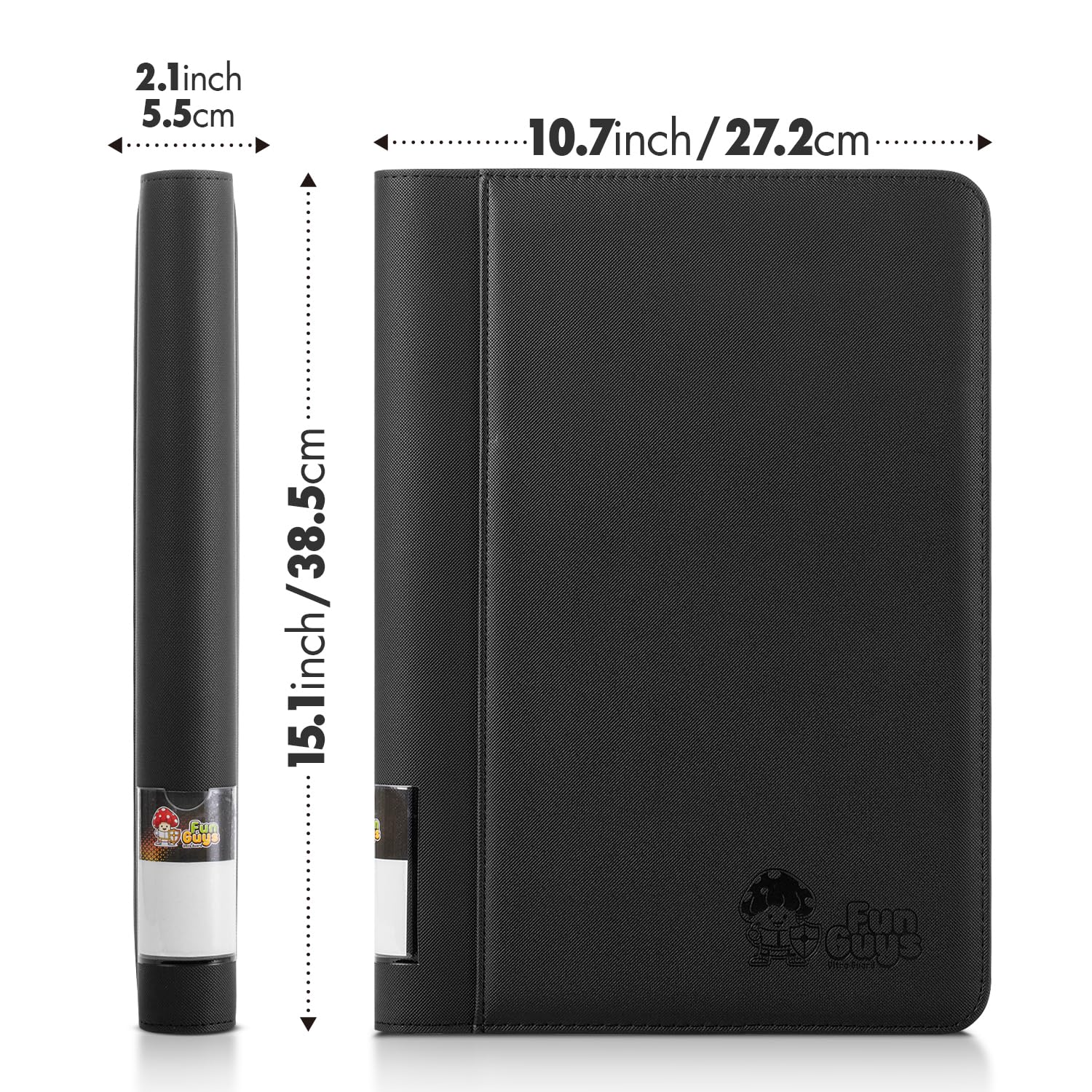FunGuys patent-pending design offers unique card storage features.