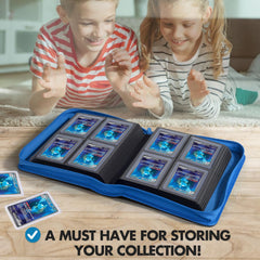 FunGuys Toploader Binder 128-card capacity supports larger collections.