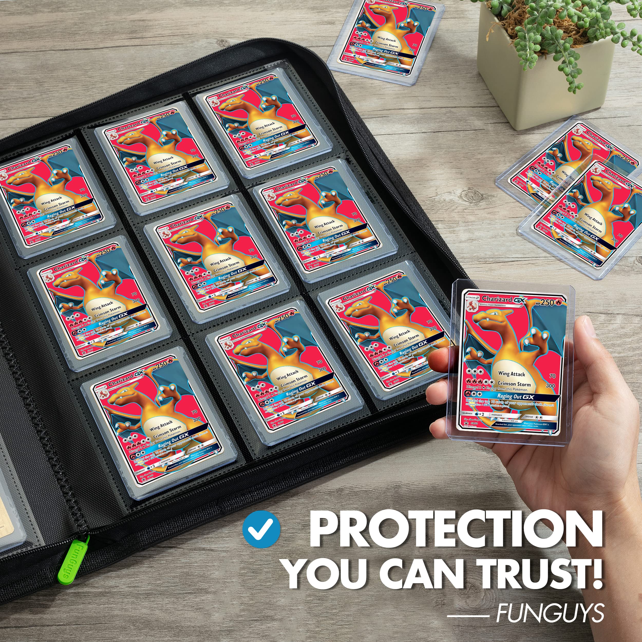 FunGuys Toploader Binder holds 252 cards for large collections