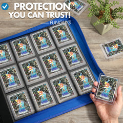 FunGuys Toploader Binder interior layout supports 384-card capacity.