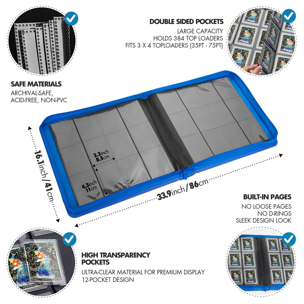 FunGuys Toploader Binder Exo-Tec exterior offers water-resistant protection.