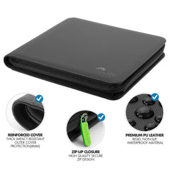 FunGuys Toploader Binder side-loading pockets secure cards during handling.