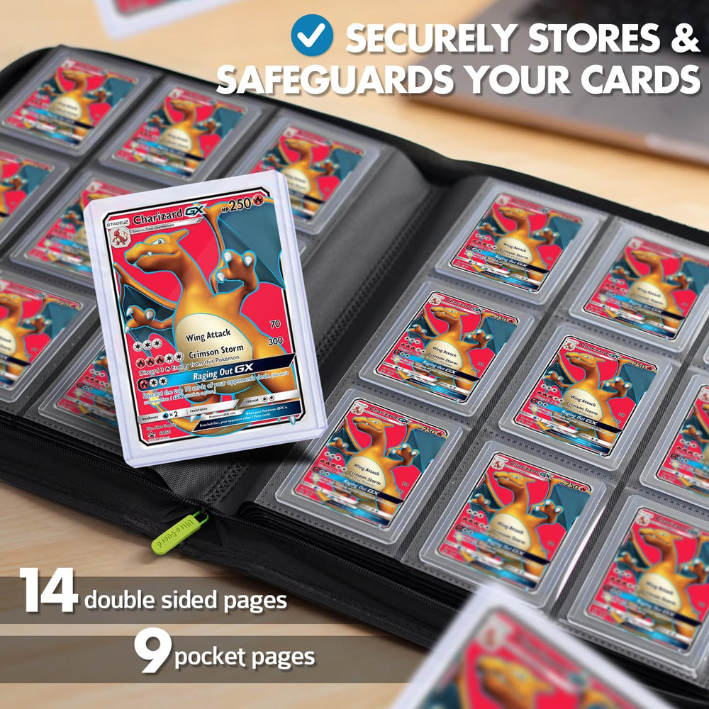 FunGuys Toploader Binder side-loading pockets prevent slips
