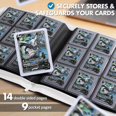 Side-loading pockets keep cards secure during travel and events