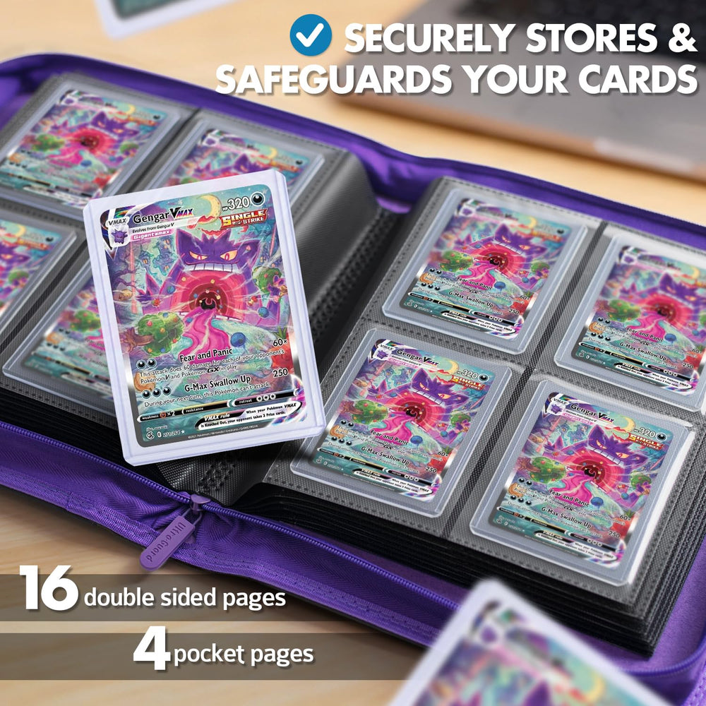 FunGuys Toploader Binder side-loading pockets for easy card access.
