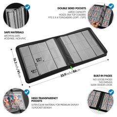 FunGuys Toploader Binder spine design reduces stress on thick loaders.