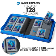 FunGuys Toploader Binder spine shows reinforced support for easy transport.