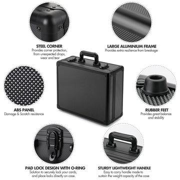 FunGuys Toploader nine foam dividers create organized, protected card sections.