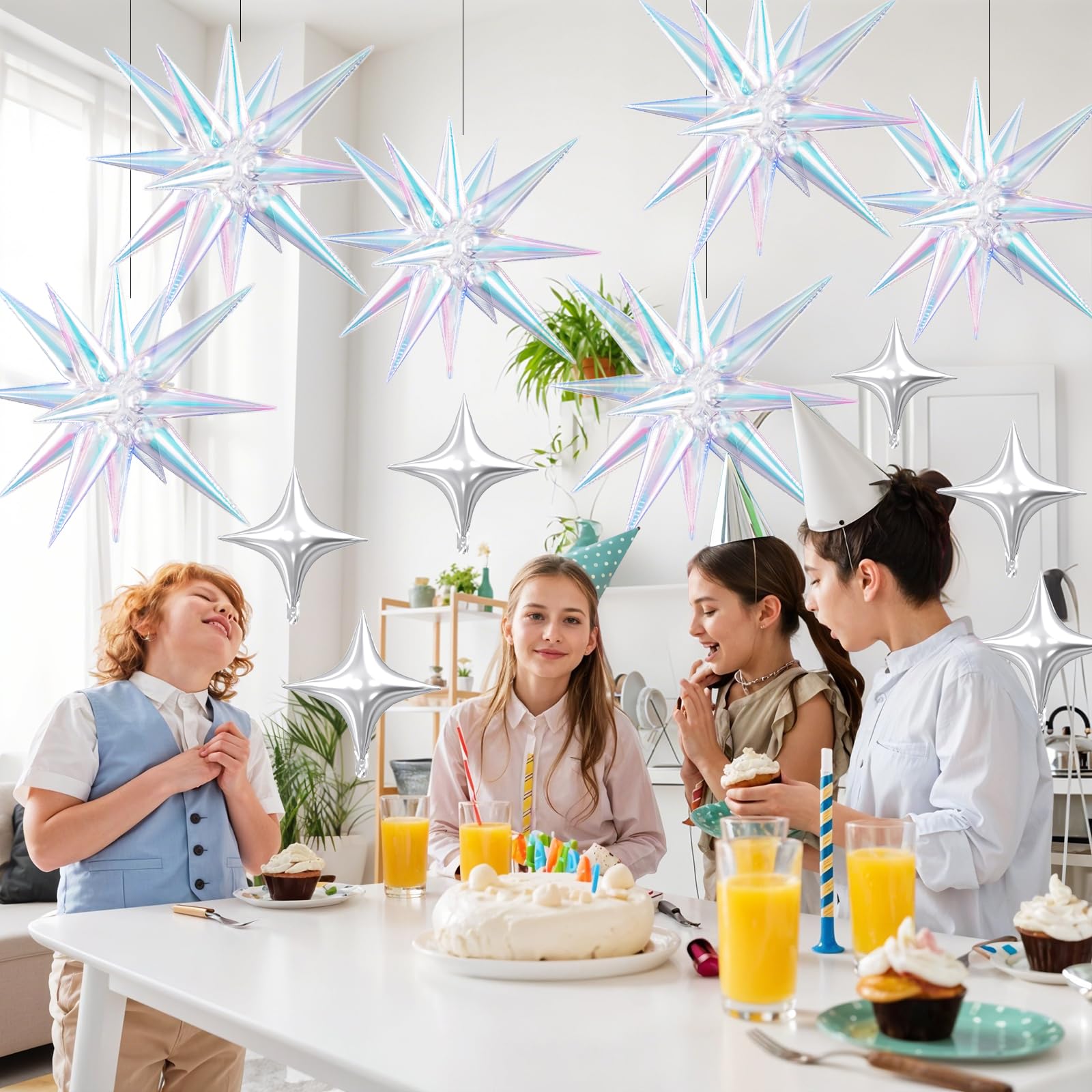 FunHot balloon arch ideas with these stars create a festive focal point