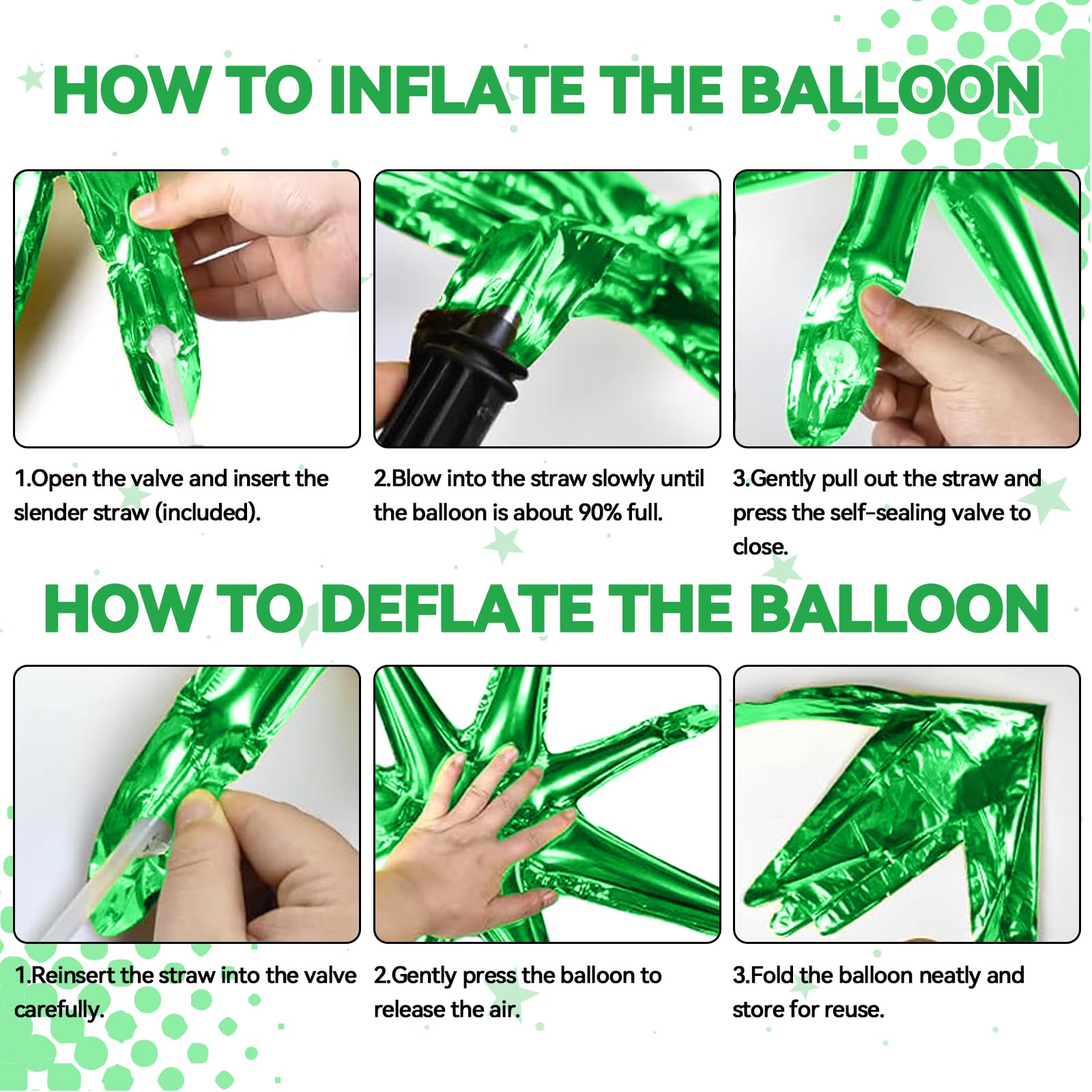 FunHot blue green balloon set for versatile party decor