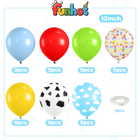 FunHot cow-print balloons adding playful texture to celebrations