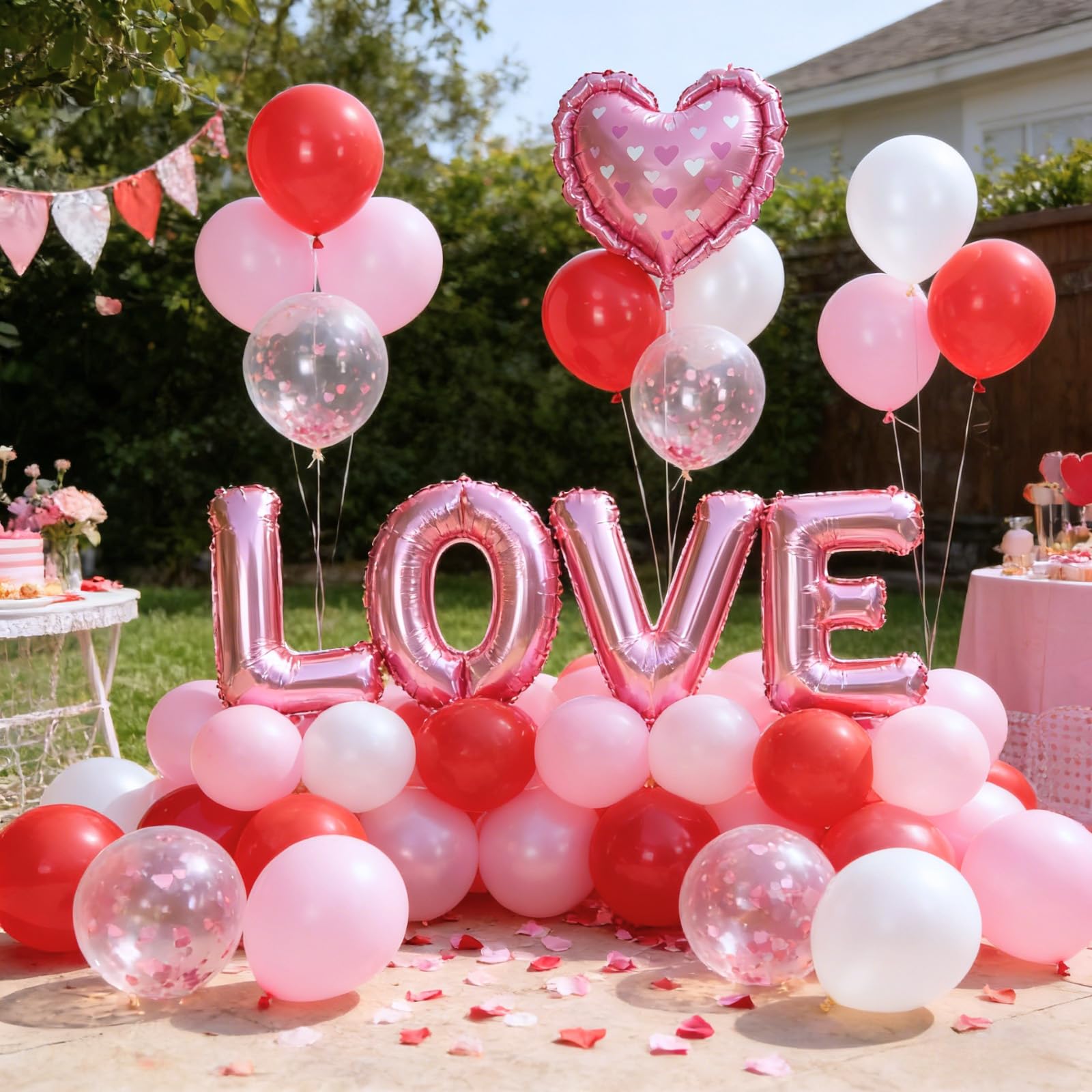FunHot pearl white balloons create clean backdrops and arches