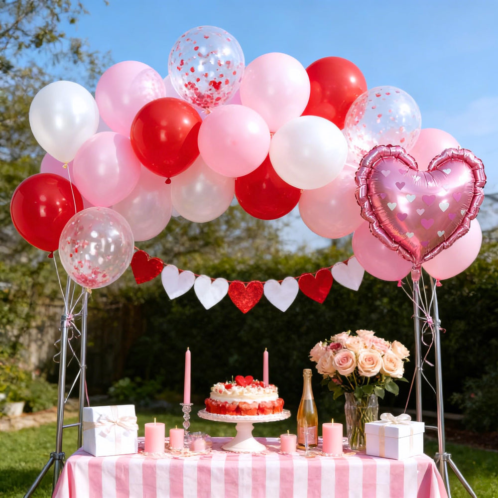 FunHot included ribbon enables quick, neat balloon setups