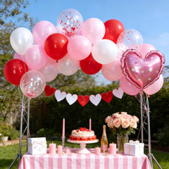 FunHot included ribbon enables quick, neat balloon setups
