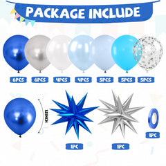 FunHot metallic blue balloon enhances party color and depth