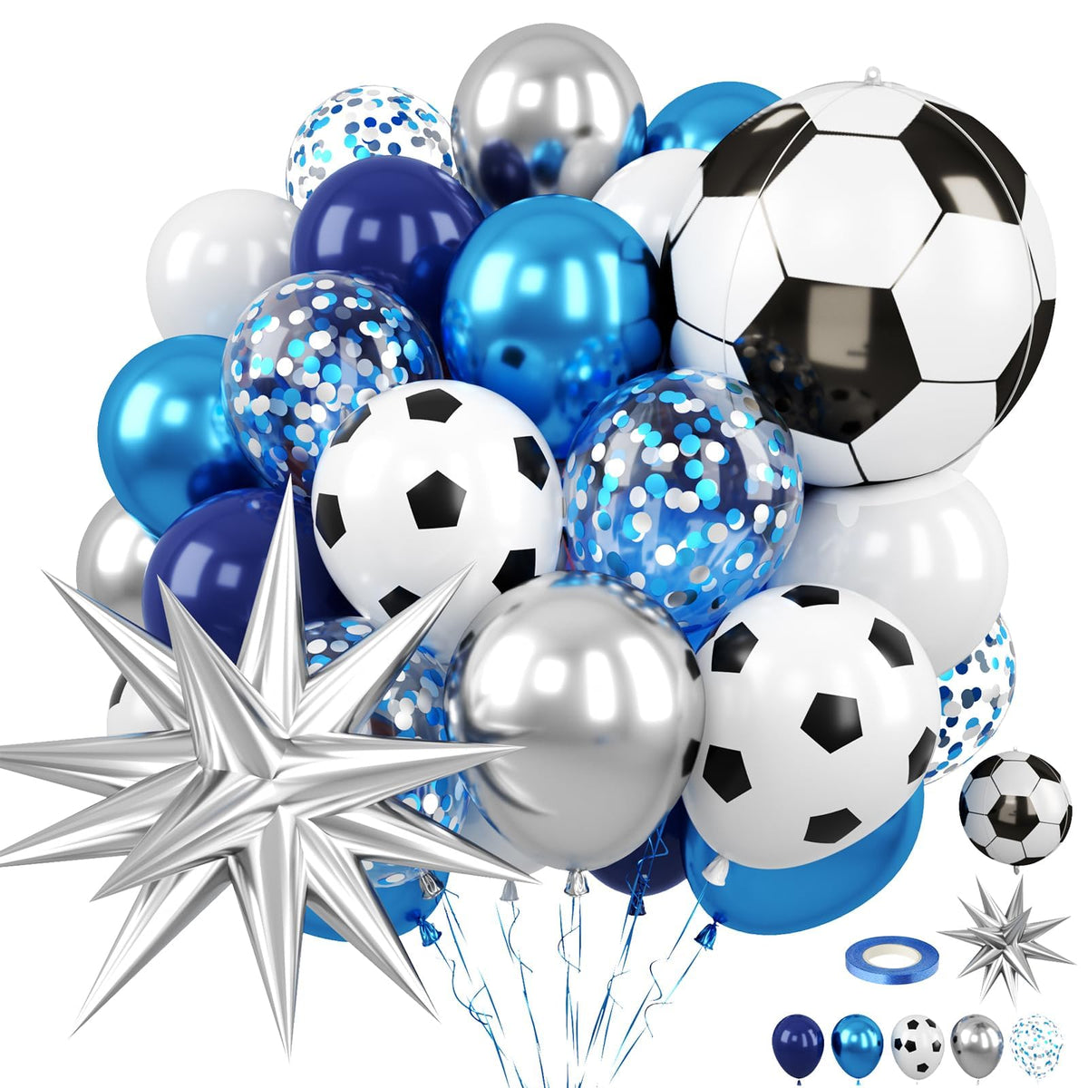 FunHot navy blue latex balloons perfect for bold party decor