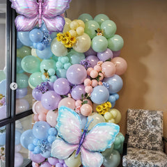 FunHot orange macaron latex balloons add vibrant garden party accents