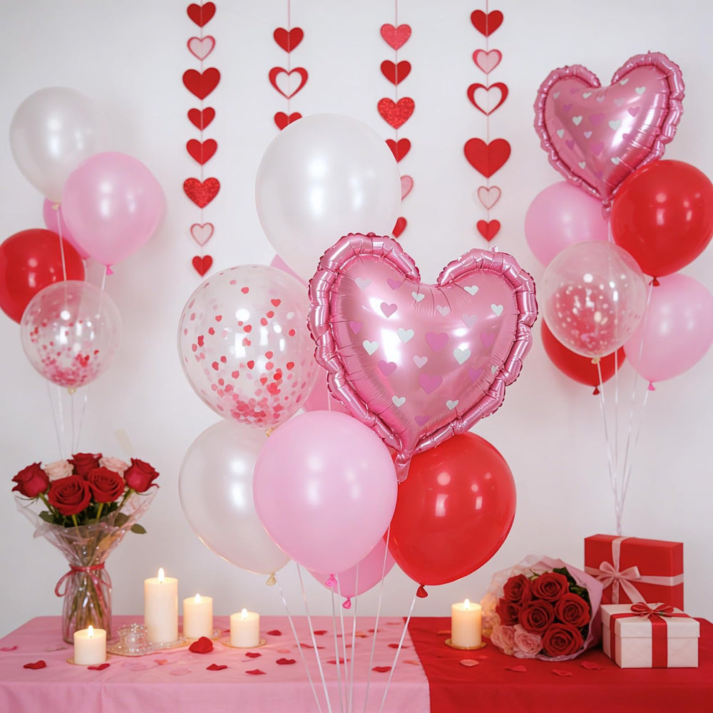 FunHot pearl pink balloons bring elegant dimension to ceilings