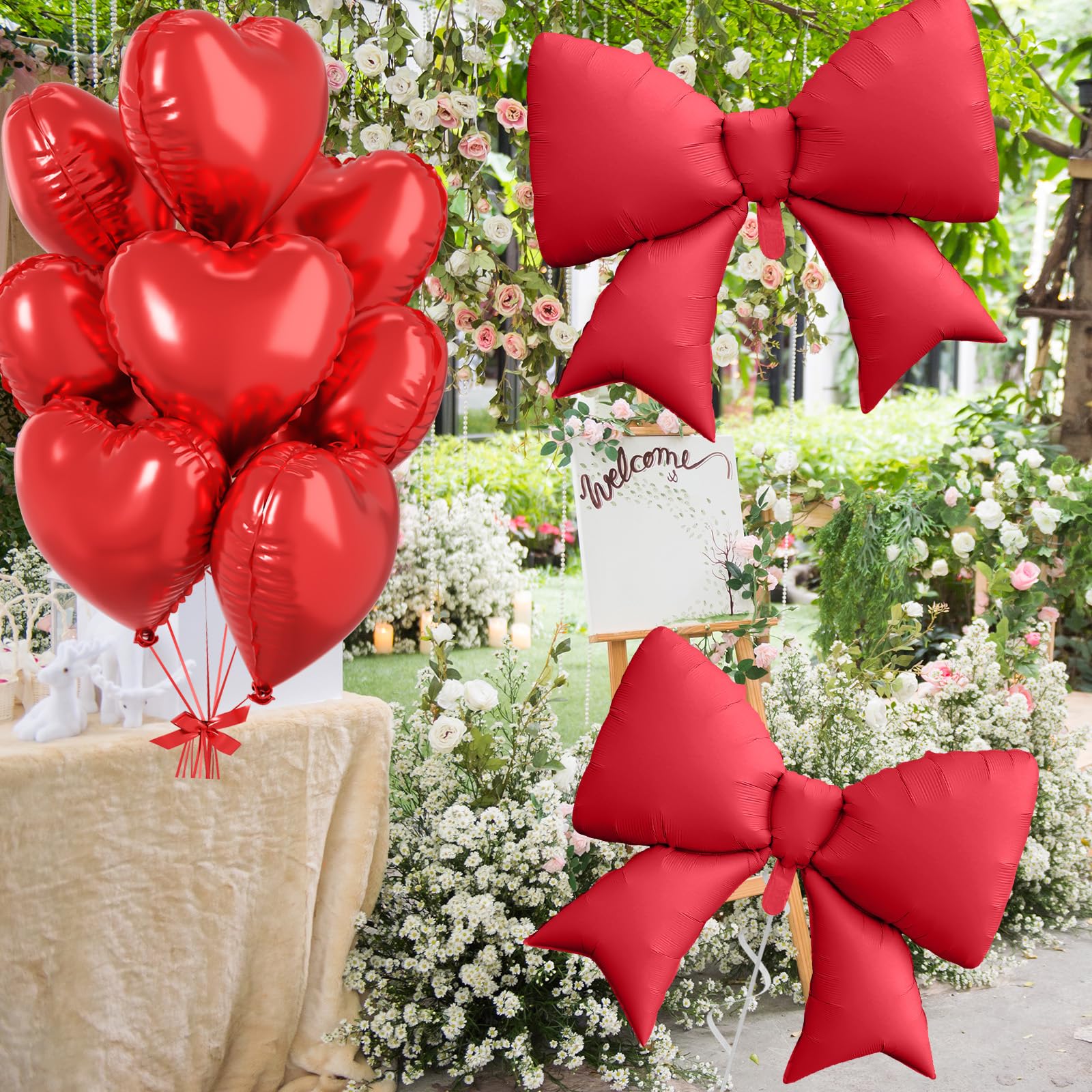 FunHot Valentine and birthday decor ideas with bold red tones.