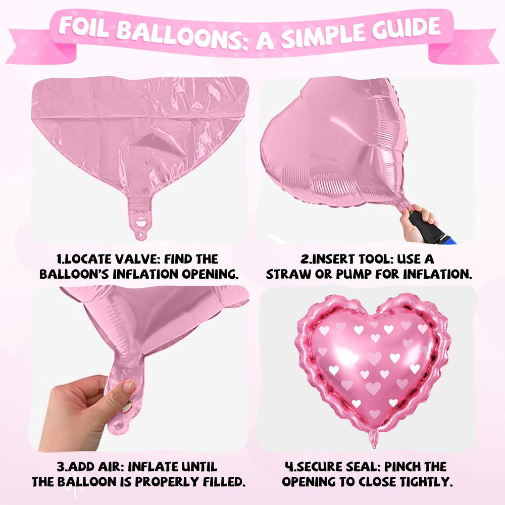 FunHot white heart latex balloons brighten arches and centerpieces with soft contrast.