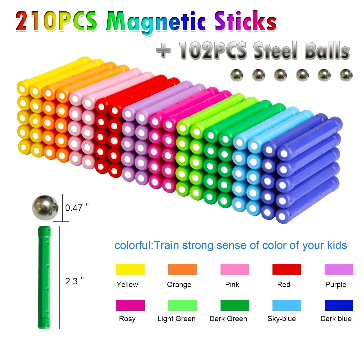 Funifinds magnets click together to form sturdy 3D shapes.
