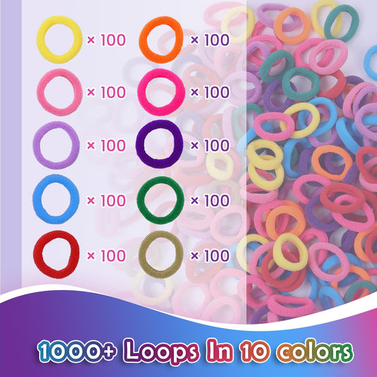 FUNiOi colorful elastic bands in 10 colors for versatile crafts
