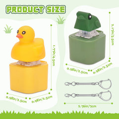 FunisFun croaking frog keychain with satisfying tactile feedback.