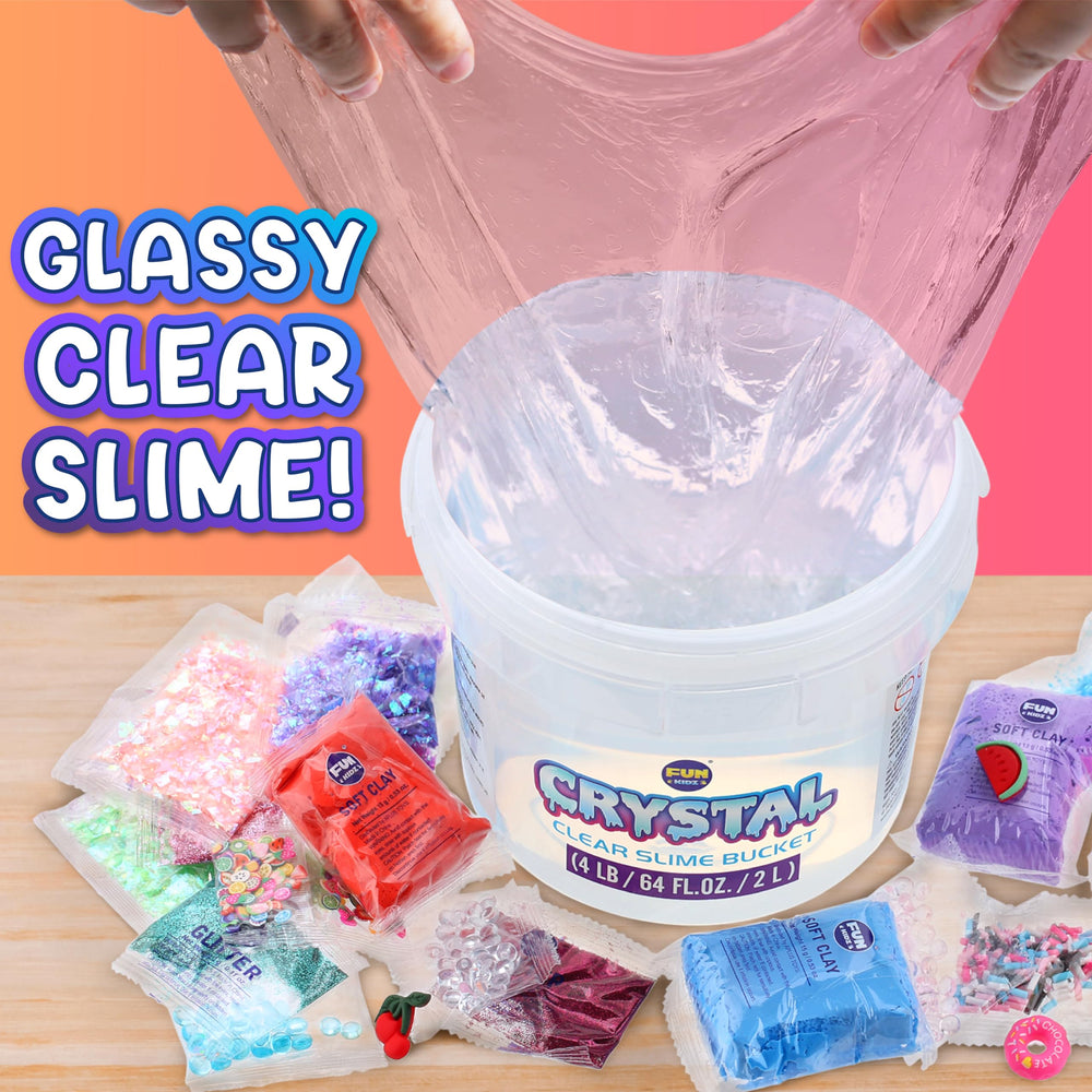 FUNKIDZ airtight containers store slime to keep textures fresh.