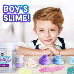 FUNKIDZ DIY slime kit with bubbles and vibrant colors.