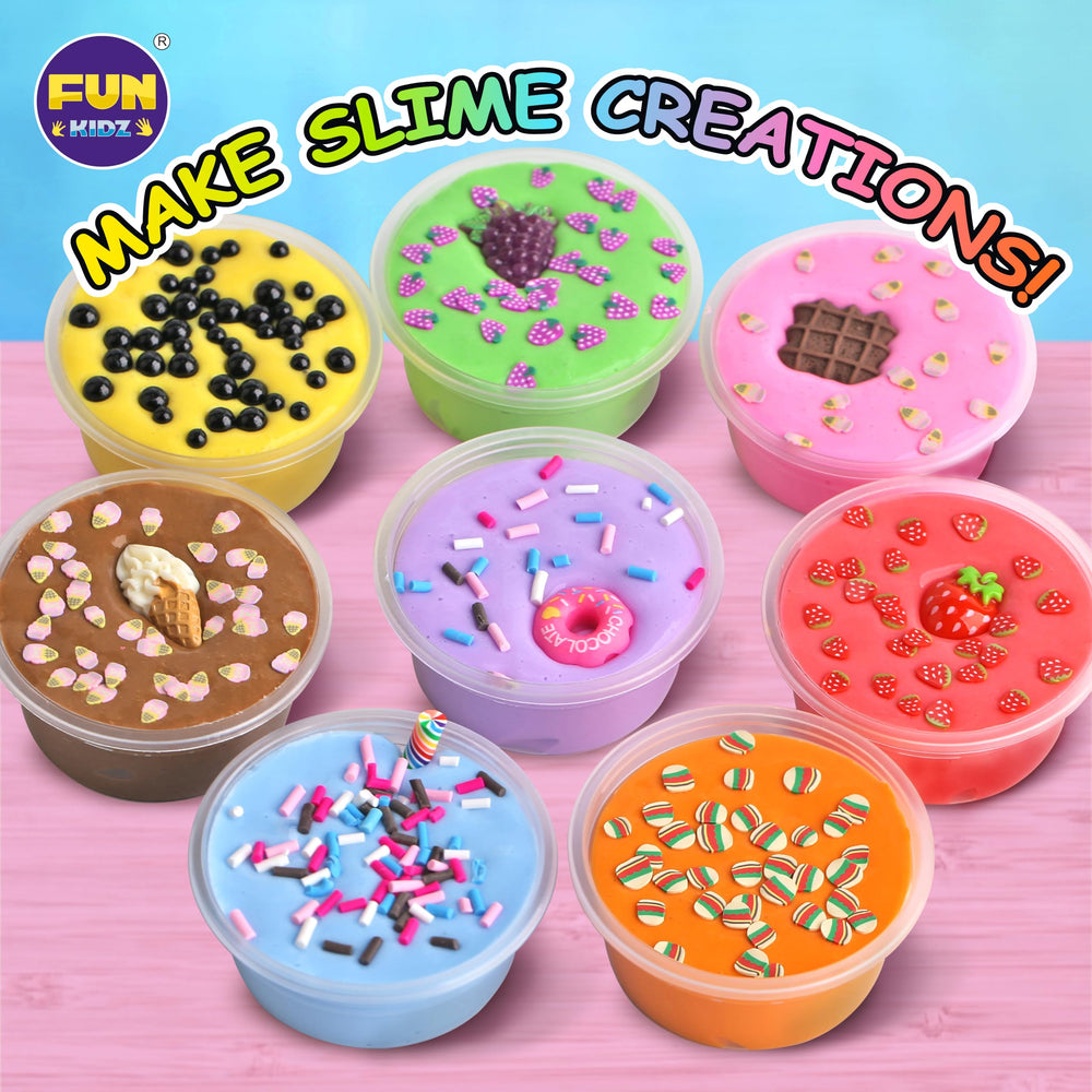 FunKidz eight-colors-clay-slime enables color-mixing designs