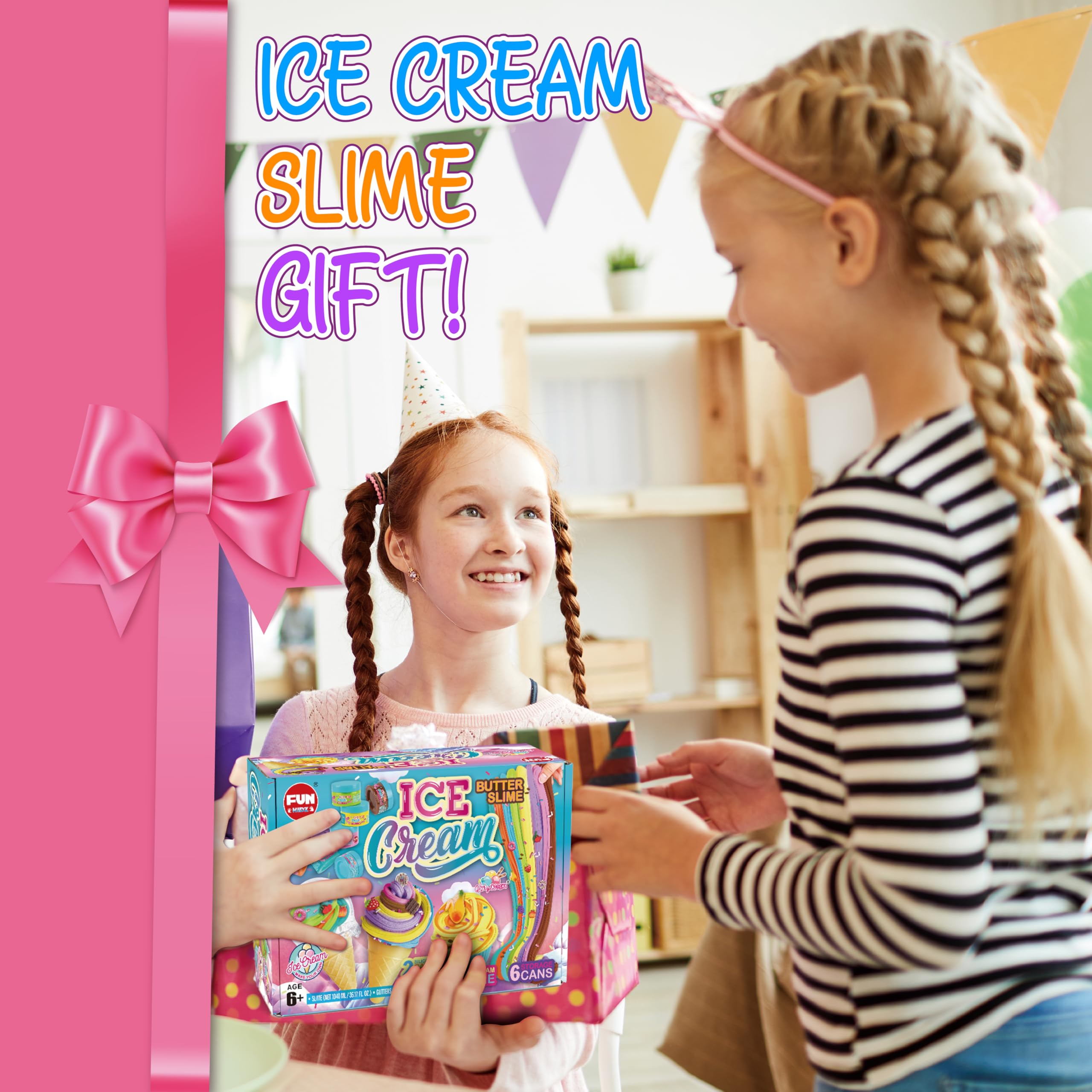 FUN KIDZ family slime activity—easy setup for cooperative play with siblings and friends.