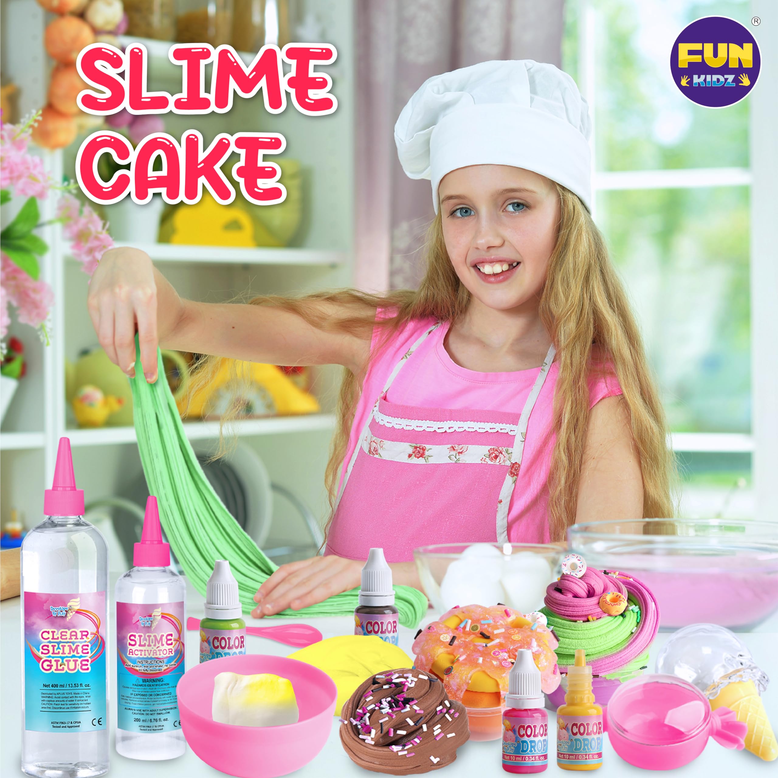 FunKidz Gift Butter Slime Charm Decor—colorful charms spark creativity during crafts