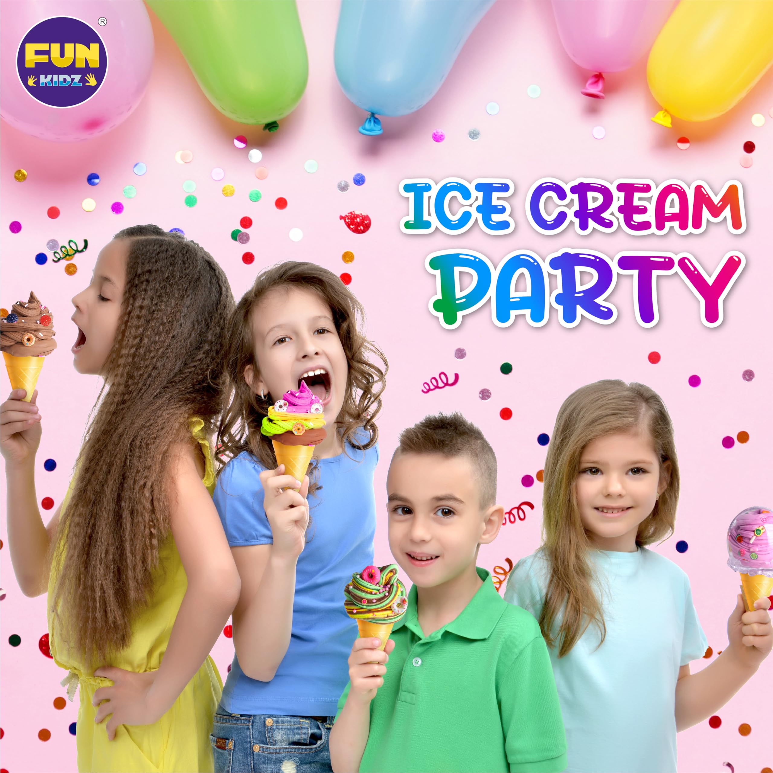 FunKidz Gift Butter Slime Party Time—great for birthdays or classroom rewards