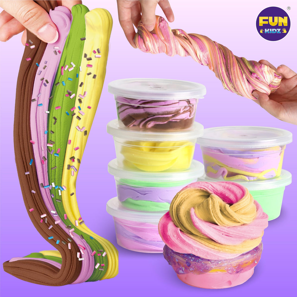 FunKidz Gift Butter Slime Storage Containers—airtight boxes keep slime fresh between sessions
