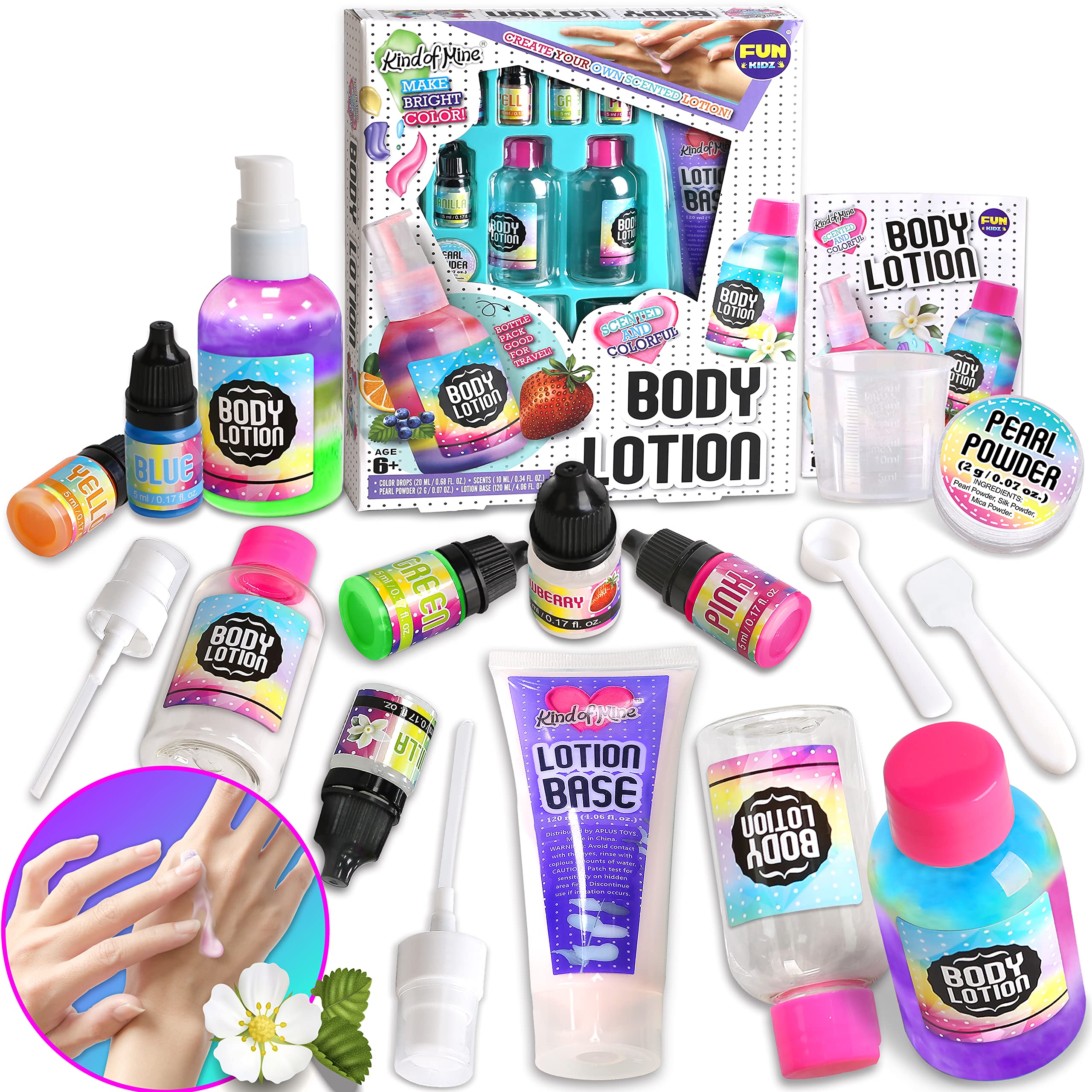 FunKidz Kid Body Lotion Making Kit — pour to craft a personalized lotion for soft skin.