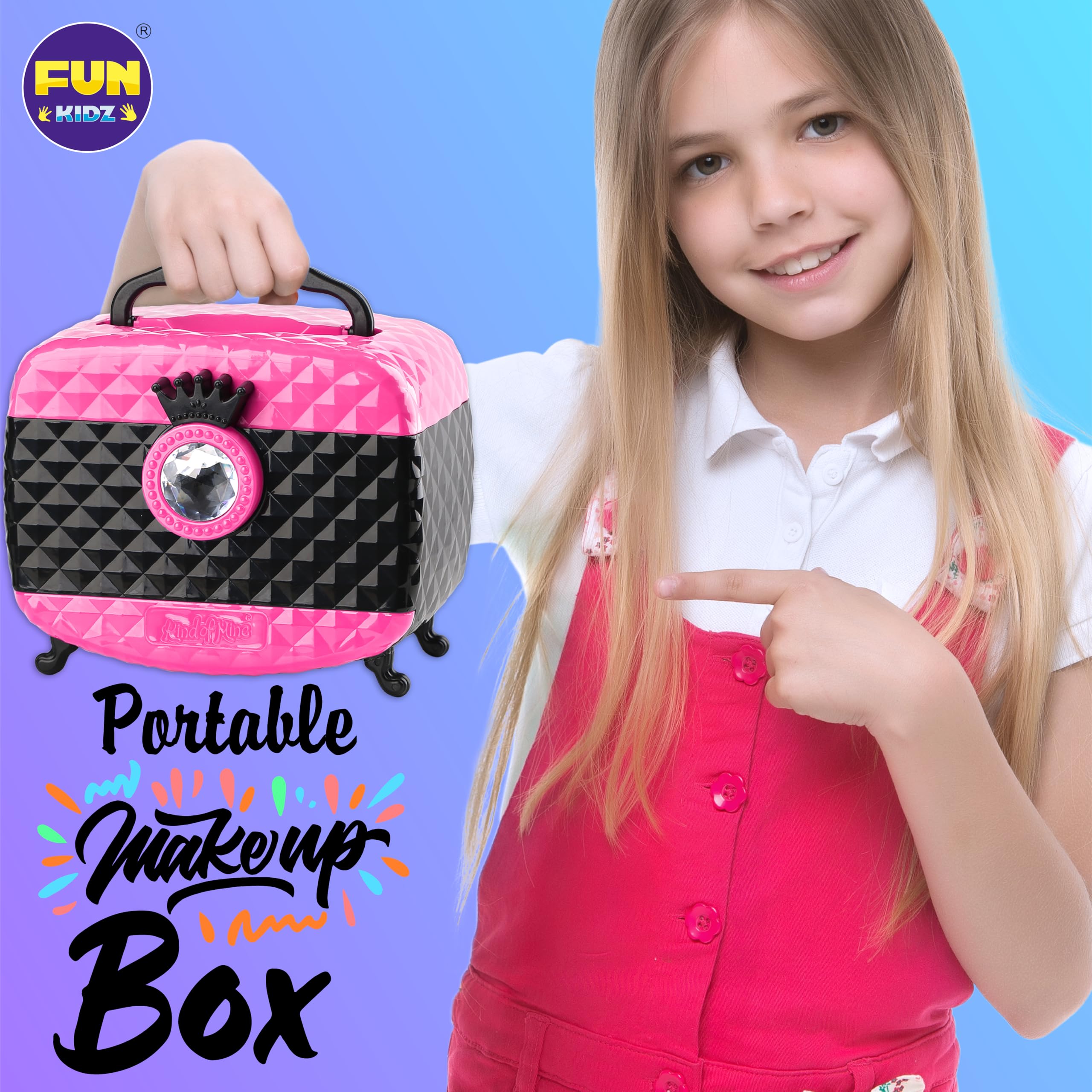 FUNKIDZ lip gloss sticks offer safe shine during pretend play.