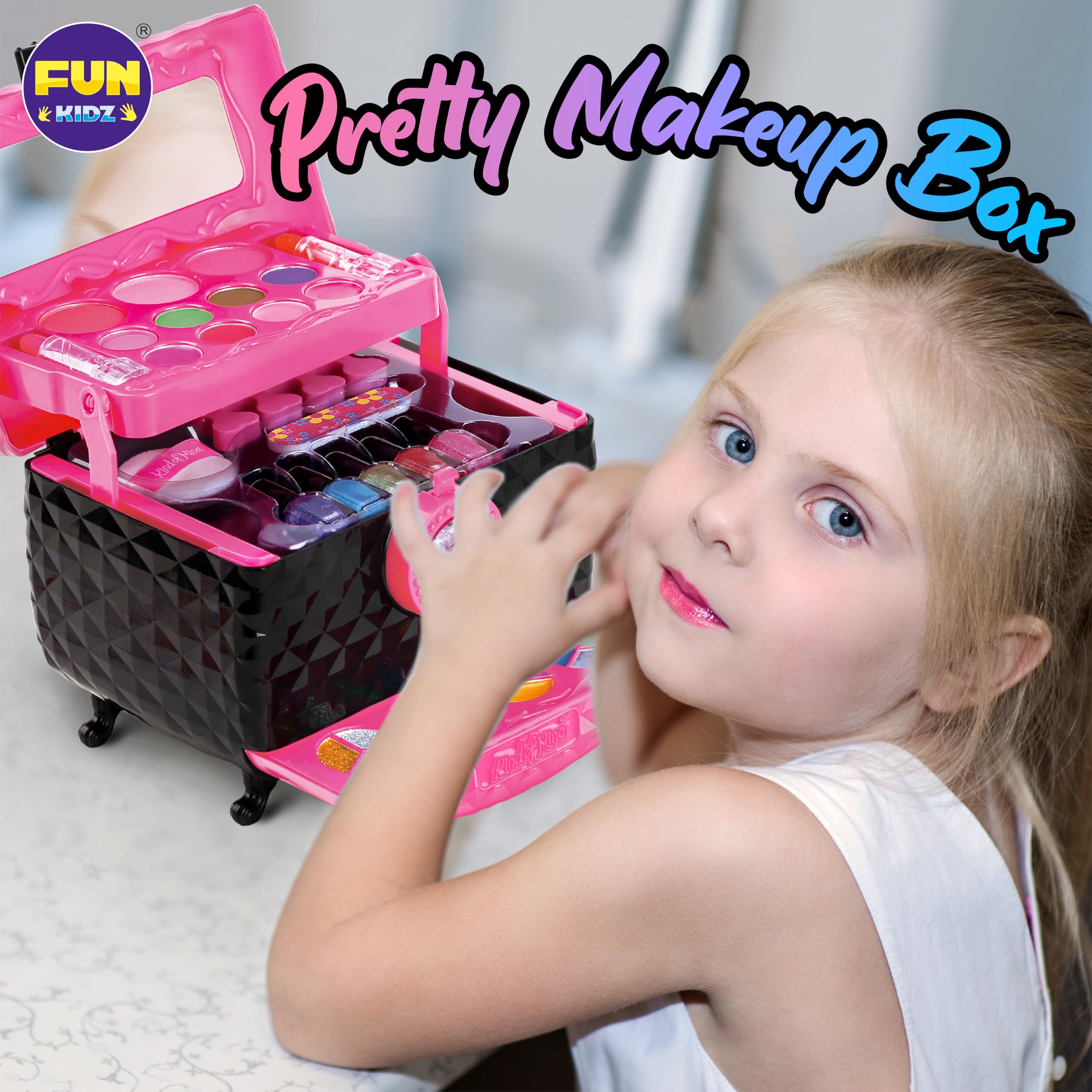 FUNKIDZ makeup brushes set helps kids practice fine motor skills.