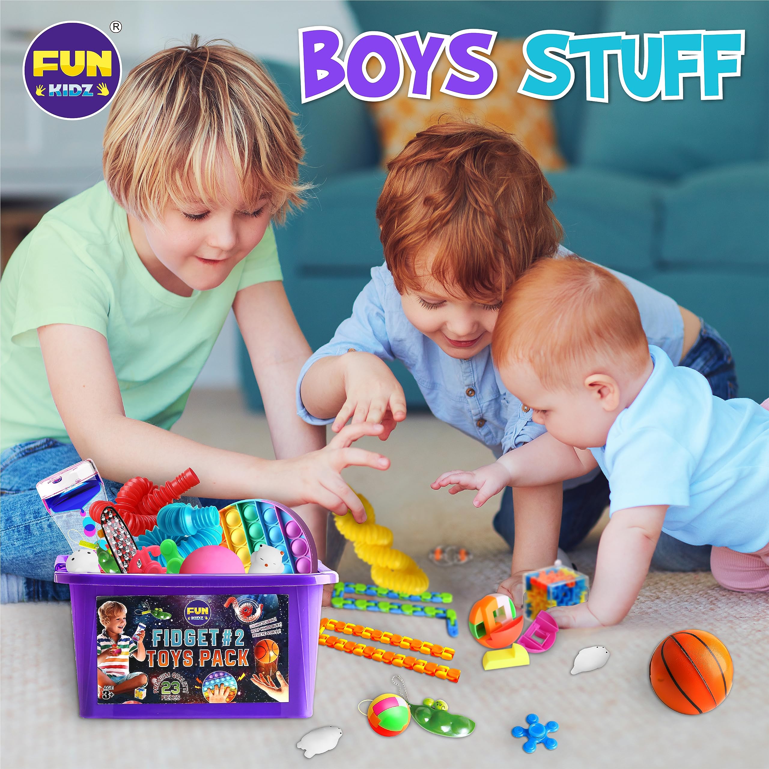FUN KIDZ pop bubble close-up for tactile stress relief moments.