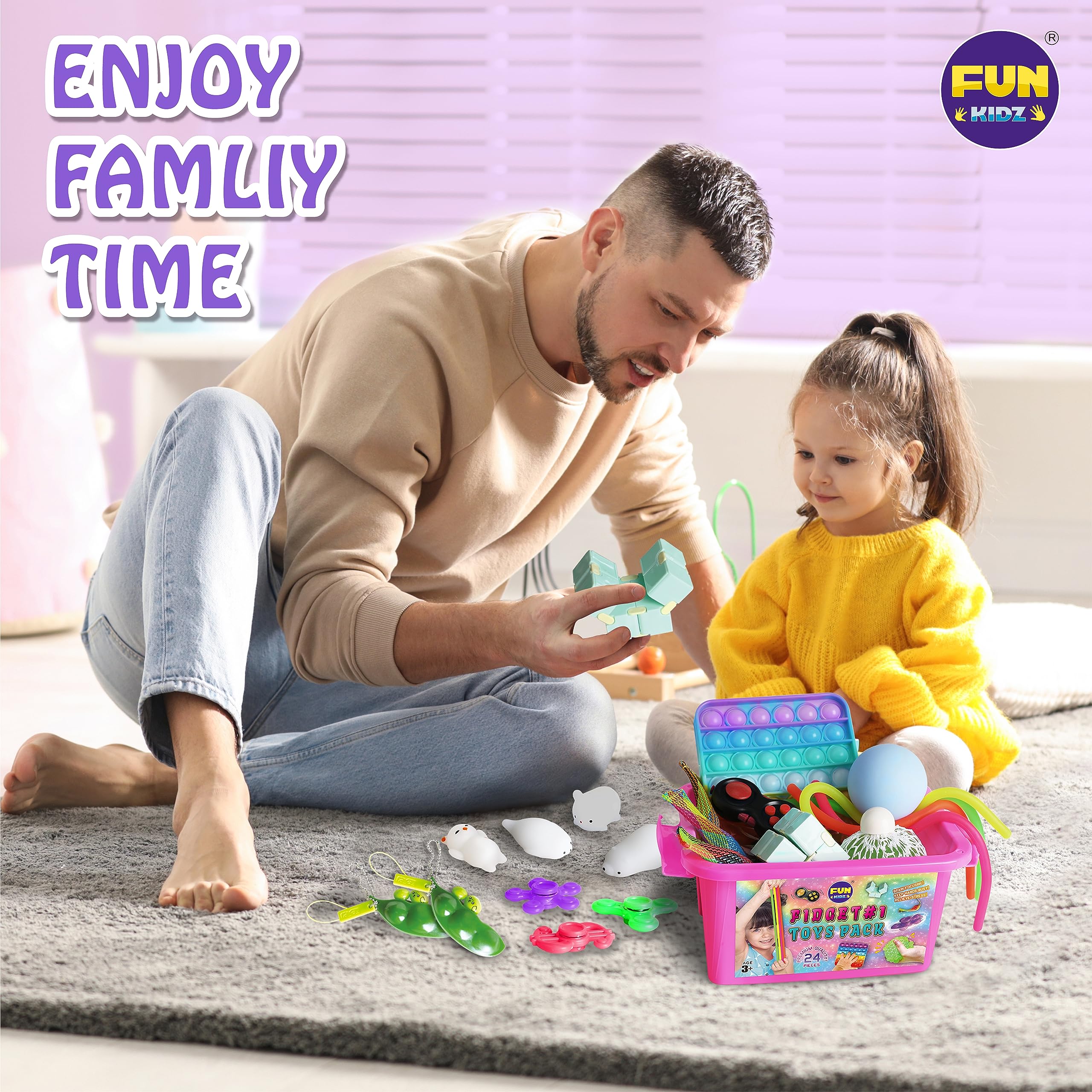 FUN KIDZ sensory rings for grip and quiet concentration