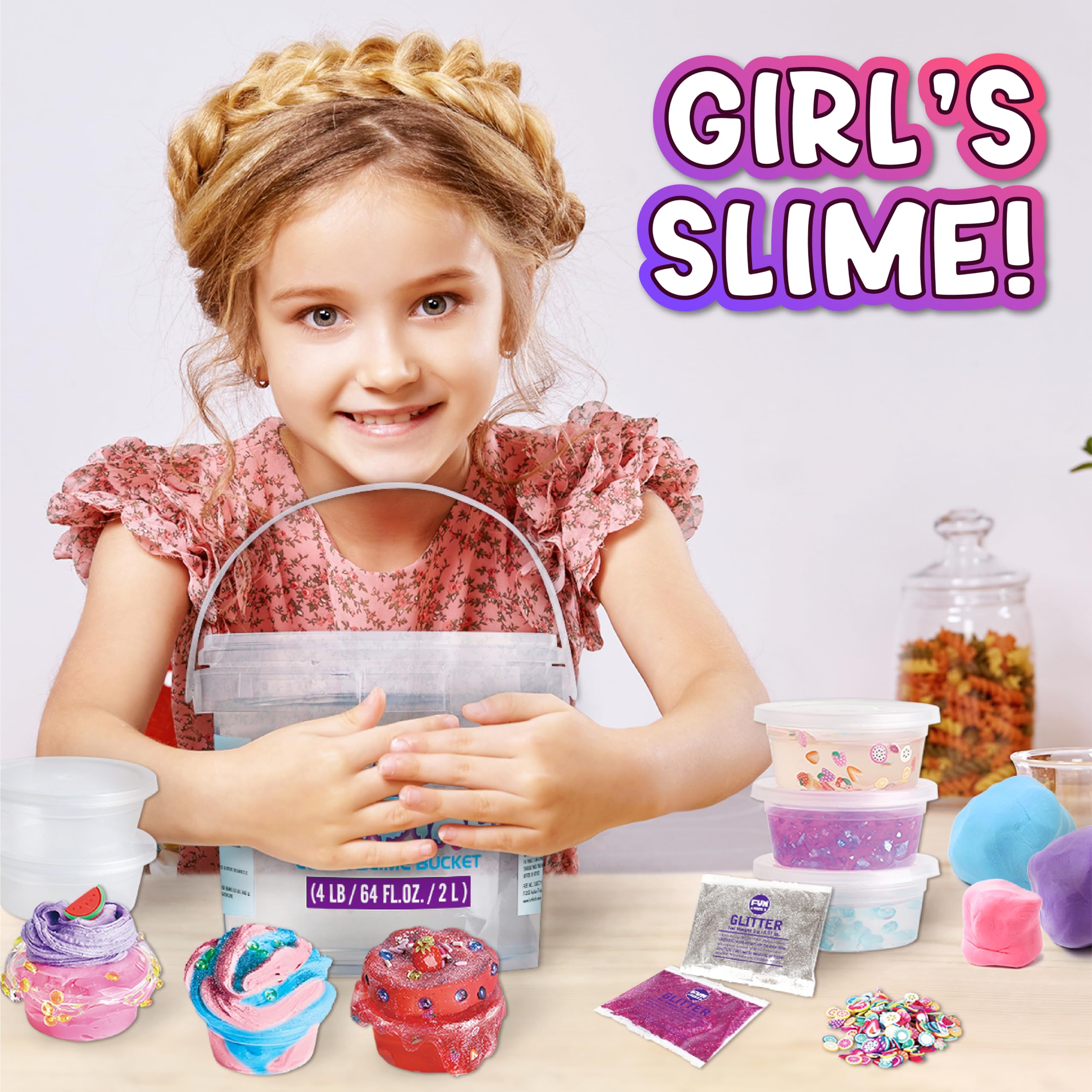 FUNKIDZ slime add-ins variety set for creative textures and colors.