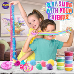 FunKidz soft, non-sticky slime texture for mess-free play.