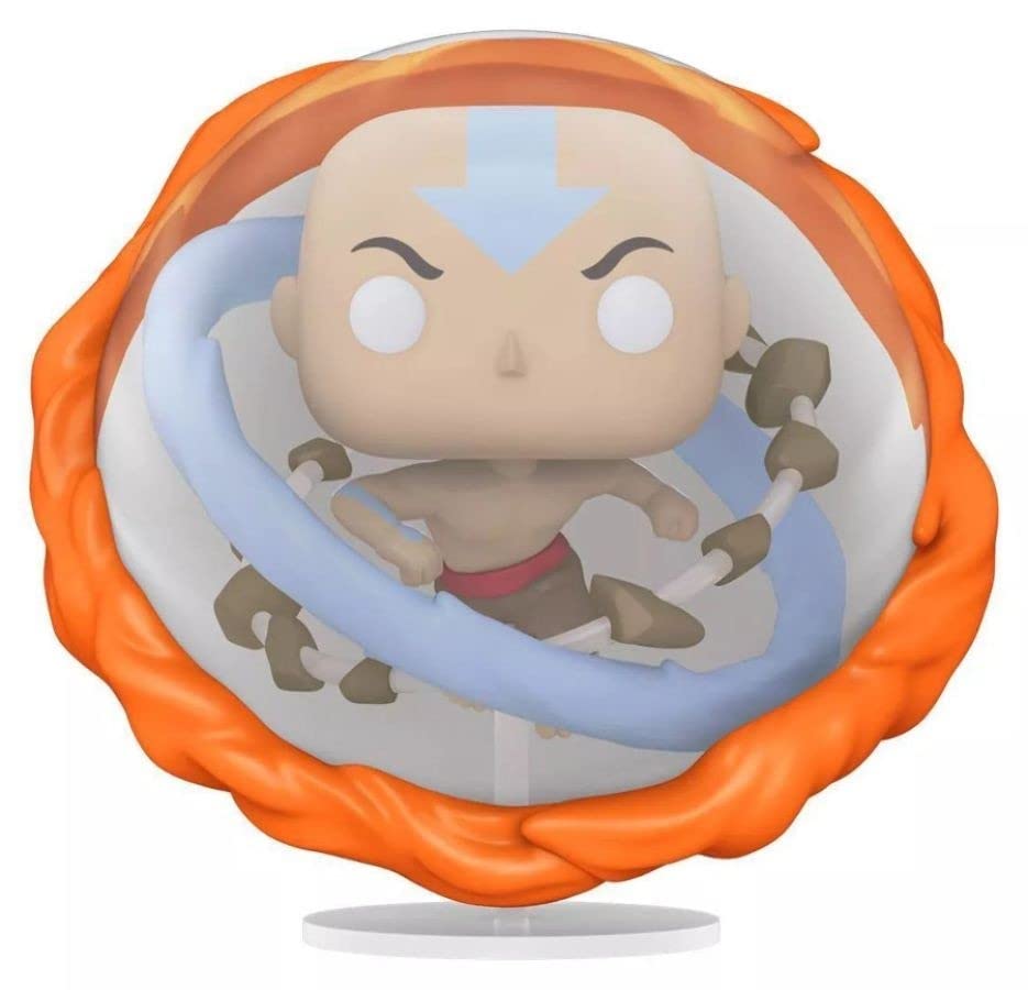 Funko Aang Avatar State glow-in-the-dark glow detail visible in low light.