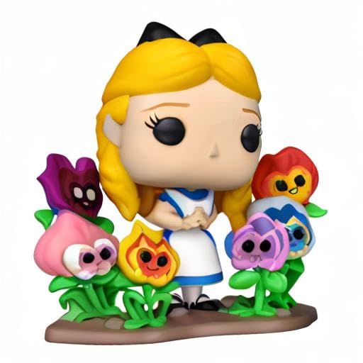 Funko Alice Wonderland Deluxe flowers artwork adds shelf appeal