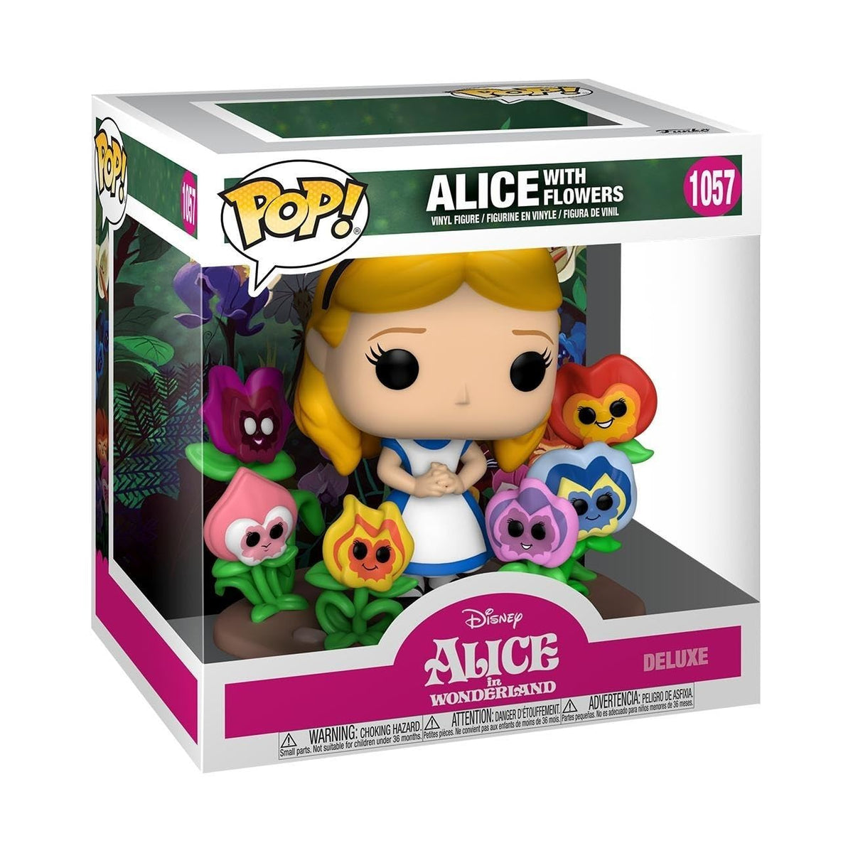 Funko Alice in Wonderland Deluxe figure with flowers for collectible display