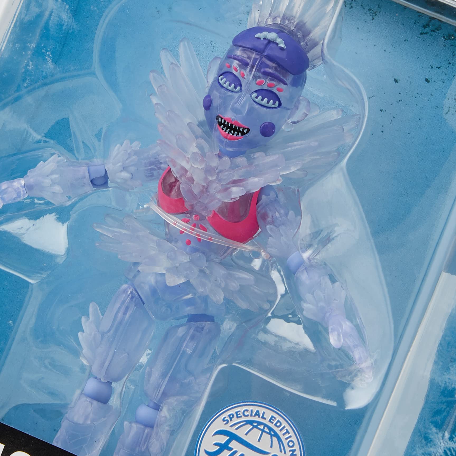 Funko Arctic Ballora pose detail emphasizes dynamic action for your shelf.